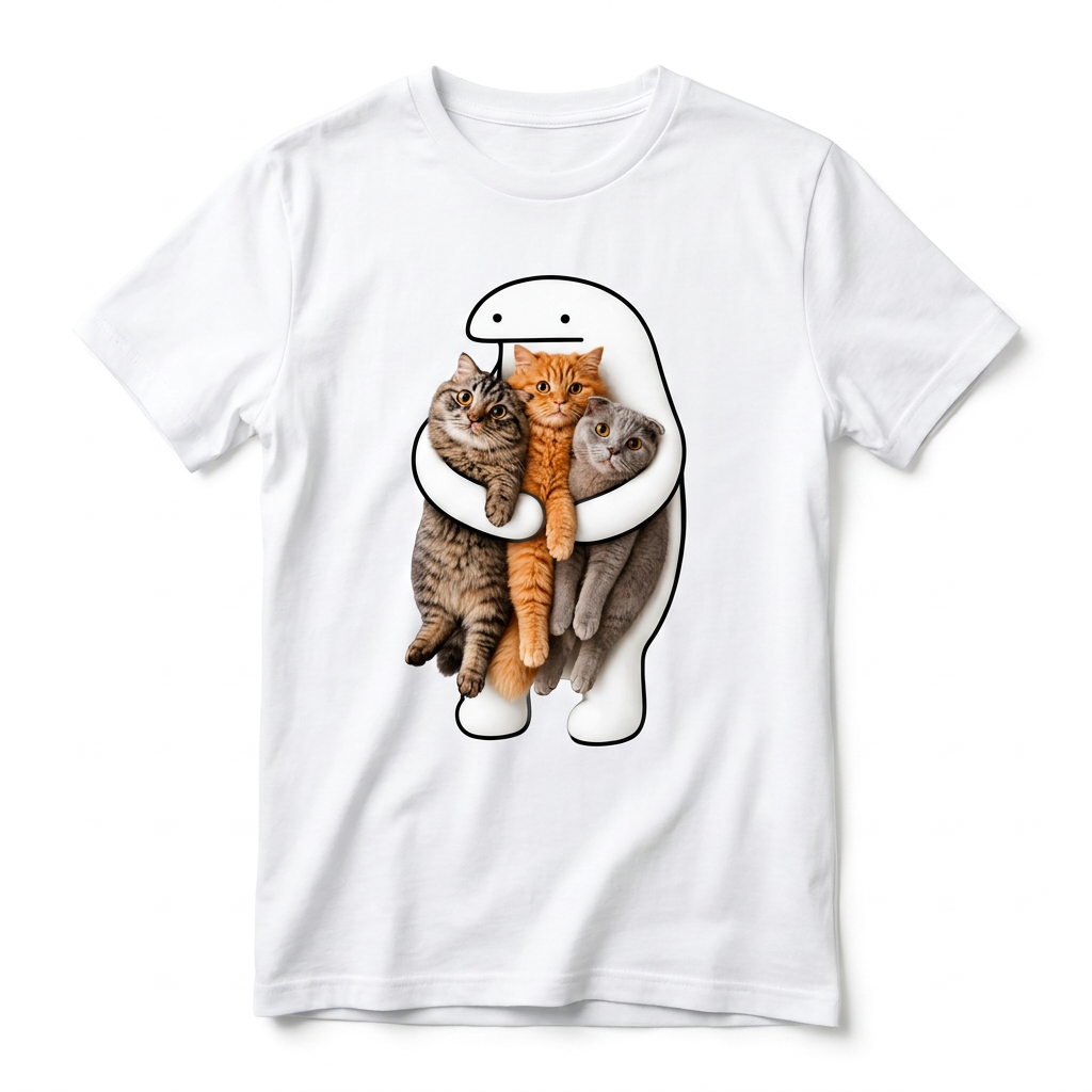 Śmieszna Koszulka z Memami kotkami Blob Dziecięca Bawełniana T-Shirt 26_41