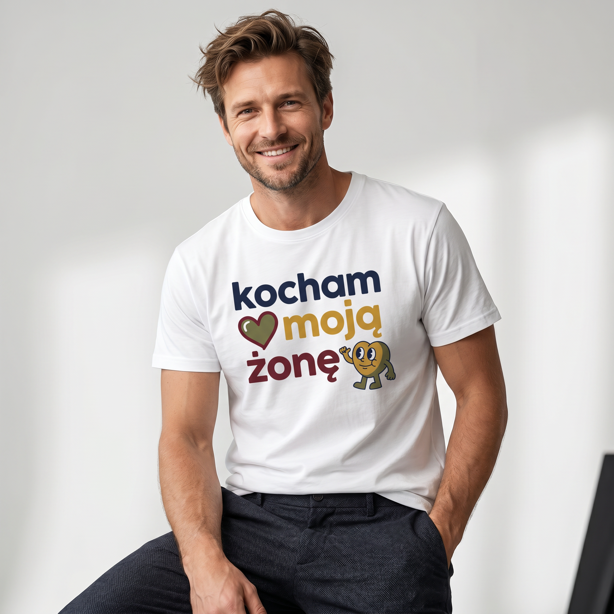 Koszulka Dla Dorosłych z Własnym Nadrukiem , T-Shirt 190g - Jakość Premium - Pełen Kolor