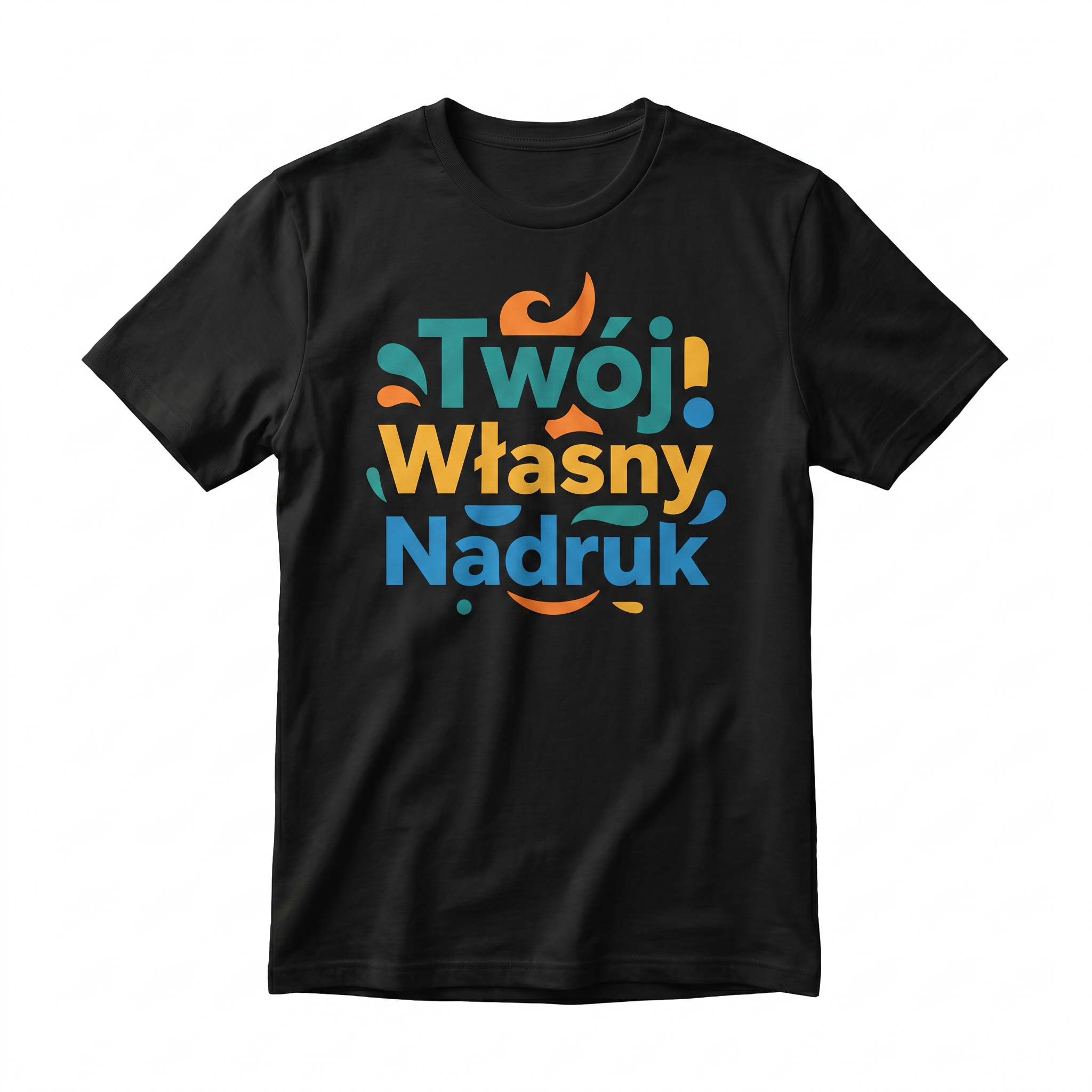 Koszulka Dla Dorosłych z Własnym Nadrukiem , T-Shirt 190g - Jakość Premium - Pełen Kolor