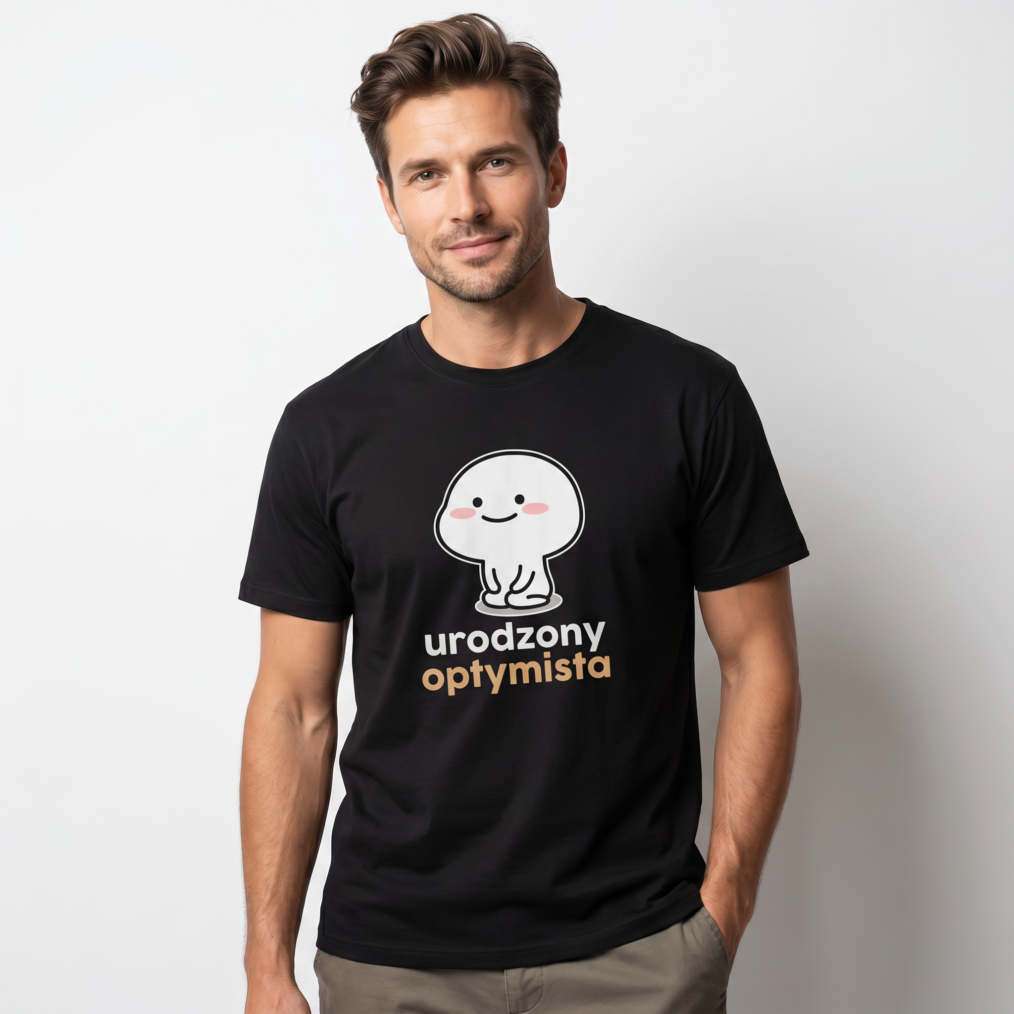 Koszulka Dla Dorosłych z Własnym Nadrukiem , T-Shirt 190g - Jakość Premium - Pełen Kolor