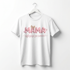Koszulka Damska T-Shirt Prezent Dla Mamy Napis MAMA najlepsza na świecie Biała lub Czarna