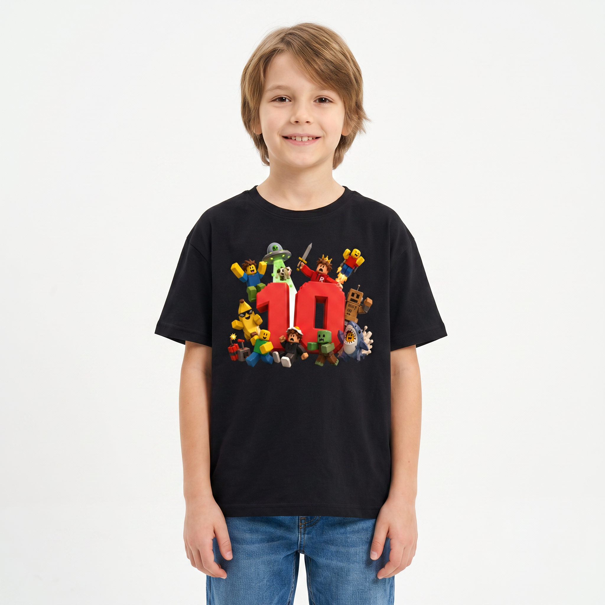 Personalizowana Koszulka z Cyfrą na Urodziny z gry Roblox Dziecięca - Personalizowana 26_21
