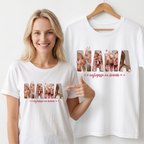 Koszulka Damska T-Shirt Prezent Dla Mamy Ze Zdjęciem Personalizowana Biała lub Czarna