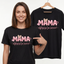 Koszulka Damska T-Shirt Prezent Dla Mamy Napis MAMA najlepsza na świecie Biała lub Czarna