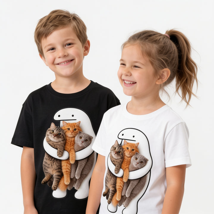 Śmieszna Koszulka z Memami kotkami Blob Dziecięca Bawełniana T-Shirt 26_41