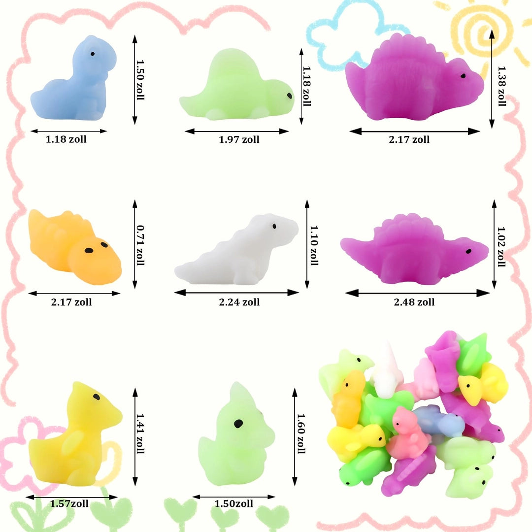 Squishy Gniotki dinozaury antystresowe zabawki sensoryczne 24 szt dla dzieci