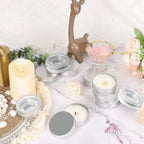 Zestaw Puszki aluminiowe z łopatkami etykietami 12 szt Pojemniki Metalowe