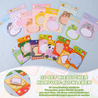 Zestaw 32 karteczek samoprzylepnych sticky notes zwierzątka kawaii