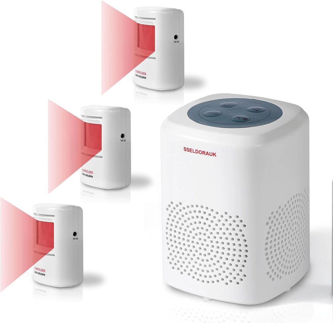 Bezprzewodowy ALARM imitujący Szczekanie Psa Szczekający Czujnik Ruchu 3 czujniki Główne zdjęcie produktu