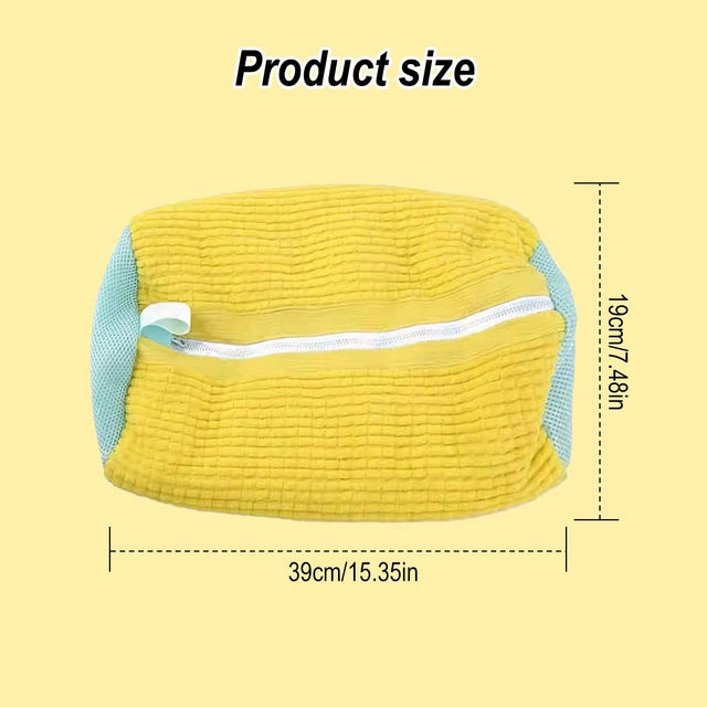 Woreczek do prania butów 39x19 cm z mikrofibry żółty – ochrona i czystość Drugie zdjęcie produktu
