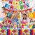 Zestaw Urodzinowy Imprezowy Rainbow Friends Talerze Kubki Obrus Baner 10 osób