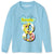 Spongebob Koszulka Bluzka z długim Rękawem Dziecięca z Imieniem i Cyfrą Na Urodziny Prezent SPO03