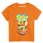 Spongebob Koszulka T-Shirt Dziecięcy z Imieniem i Cyfrą Na Urodziny Prezent SPO03