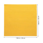 Złota folia aluminiowa do pakowania czekoladek 20×20 cm – 100 sztuk błyszczących arkuszy