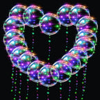 Balony LED przezroczyste z lampkami 15 szt. zestaw dekoracyjny imprezowy