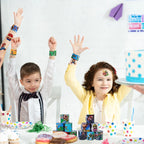 Zestaw bransoletek slap i tatuaży wodnych Mario – 12 opasek +4 arkusze tatuaży