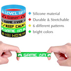 Gumowe opaski bransoletki silikonowe dla graczy upominki 12 szt Minecraft Fortnite