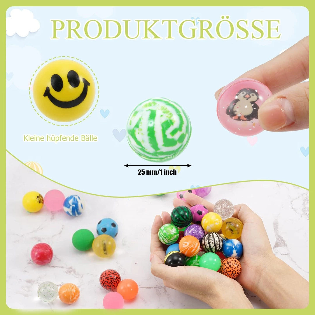 Zestaw piłeczek mini piłki piłeczki kauczukowe na upominki dla dzieci 50 szt Drugie zdjęcie produktu