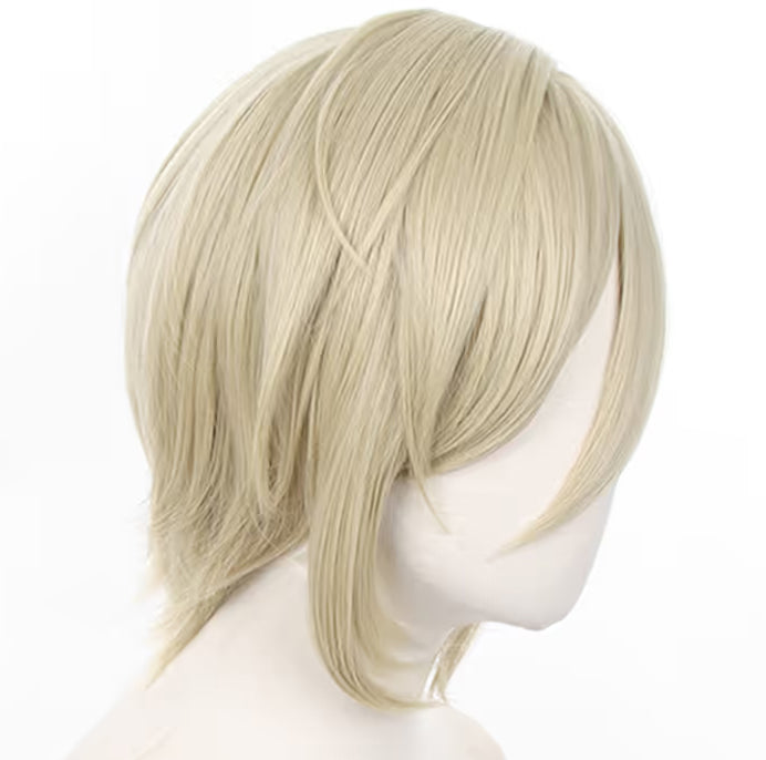 Peruka Anime Manga Blond Włosy Jasna Fryzura Cosplay z Mangi Uniwersalna Drugie zdjęcie produktu