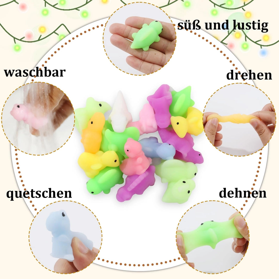 Squishy Gniotki dinozaury antystresowe zabawki sensoryczne 24 szt dla dzieci