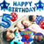 Zestaw Urodzinowych Balonów + Baner Happy Birthday na 5 URODZINY- Spiderman
