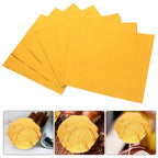 Złota folia aluminiowa do pakowania czekoladek 20×20 cm – 100 sztuk błyszczących arkuszy