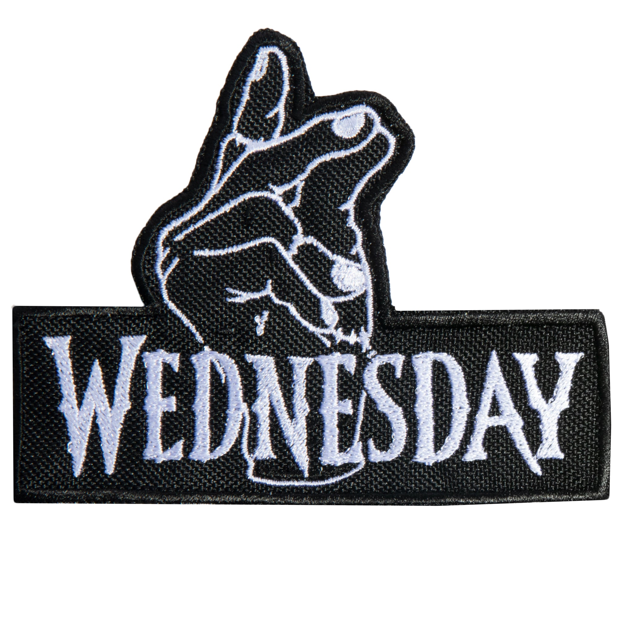 Wednesday Serial Addams Logo Haftowana Naszywka Aplikacja Termo - 005 Główne zdjęcie produktu