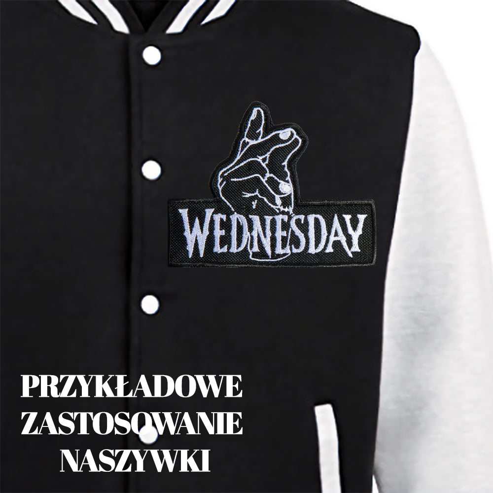 Wednesday Serial Addams Logo Haftowana Naszywka Aplikacja Termo - 005