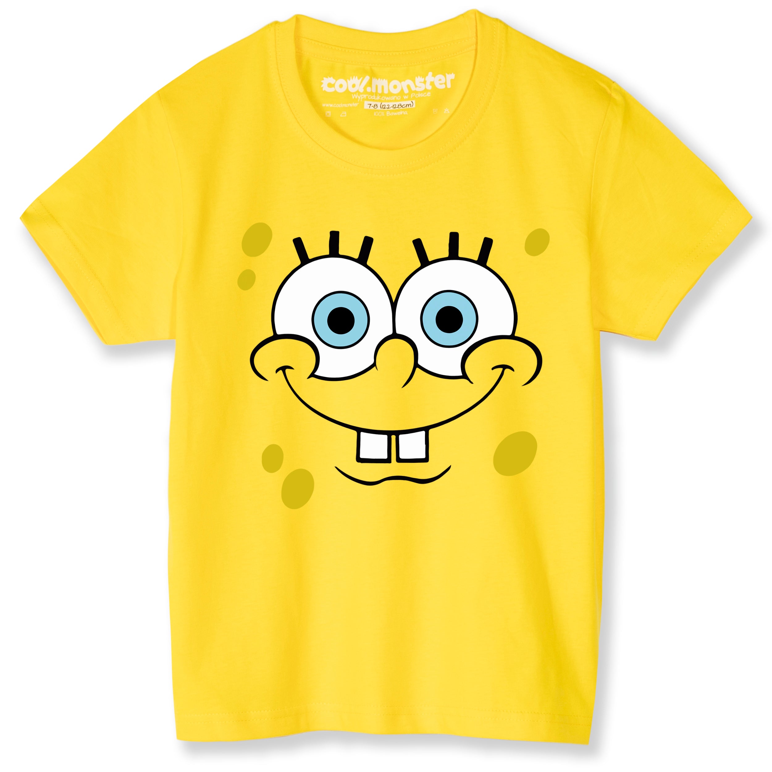 Spongebob - Koszulka / T-Shirt Dziecięcy 100% Bawełna - Żółty C013B Główne zdjęcie produktu
