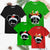 Świąteczna Bawełniana Koszulka T-Shirt dla Rodziny z Imieniem dla dorosłych