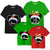 Świąteczna Bawełniana Koszulka T-Shirt dla Rodziny z Imieniem dla dorosłych