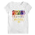 Rainbow High - T-Shirt Koszulka Dziewczęca z Imieniem - Czarna lub Biała
