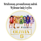 Rainbow High - T-Shirt Koszulka Dziewczęca z Imieniem - Czarna lub Biała