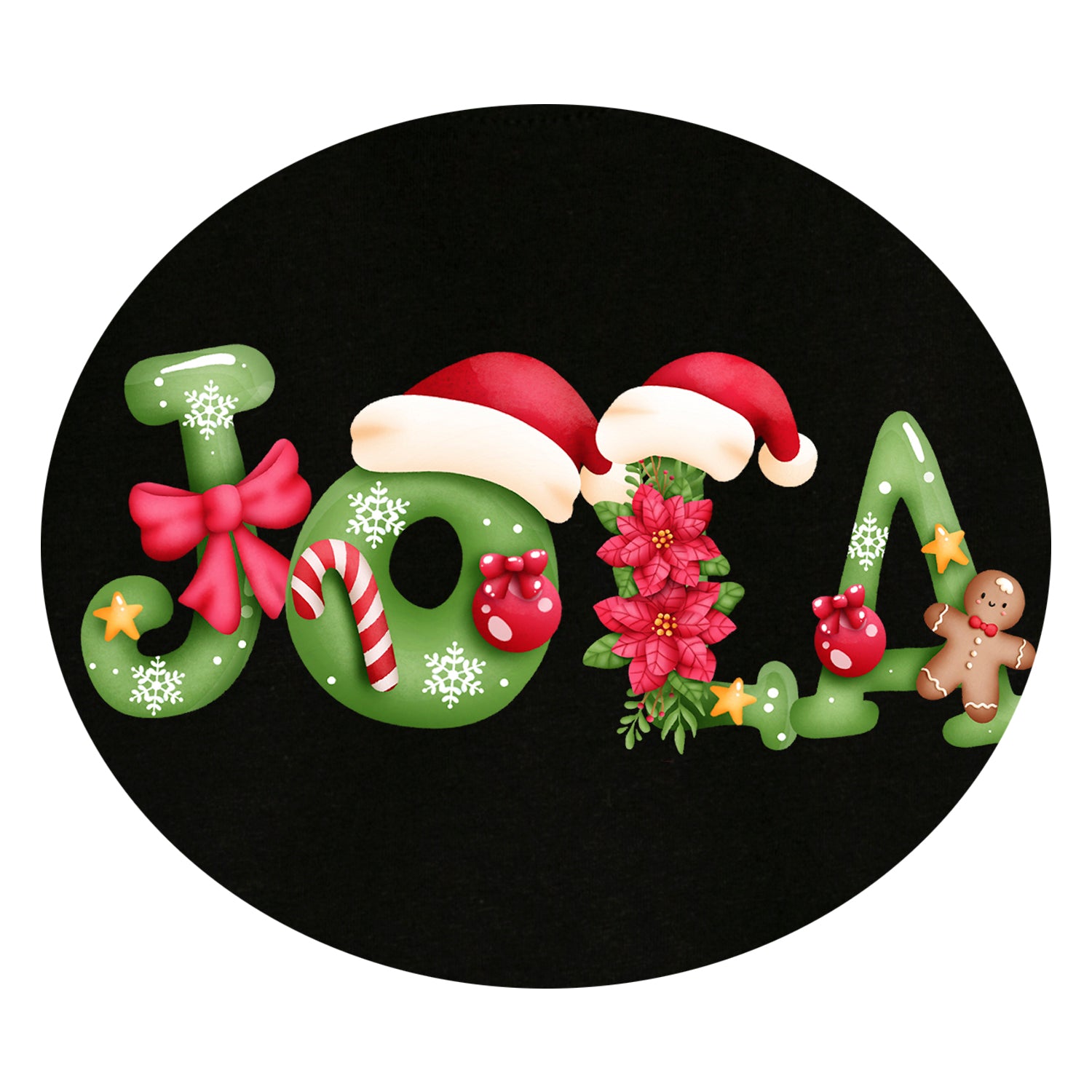 Świąteczna Bawełniana Koszulka T-Shirt dla Rodziny Personalizowana z Imieniem CHR011