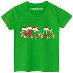 Świąteczna Bawełniana Koszulka T-Shirt dla Rodziny Personalizowana z Imieniem CHR011