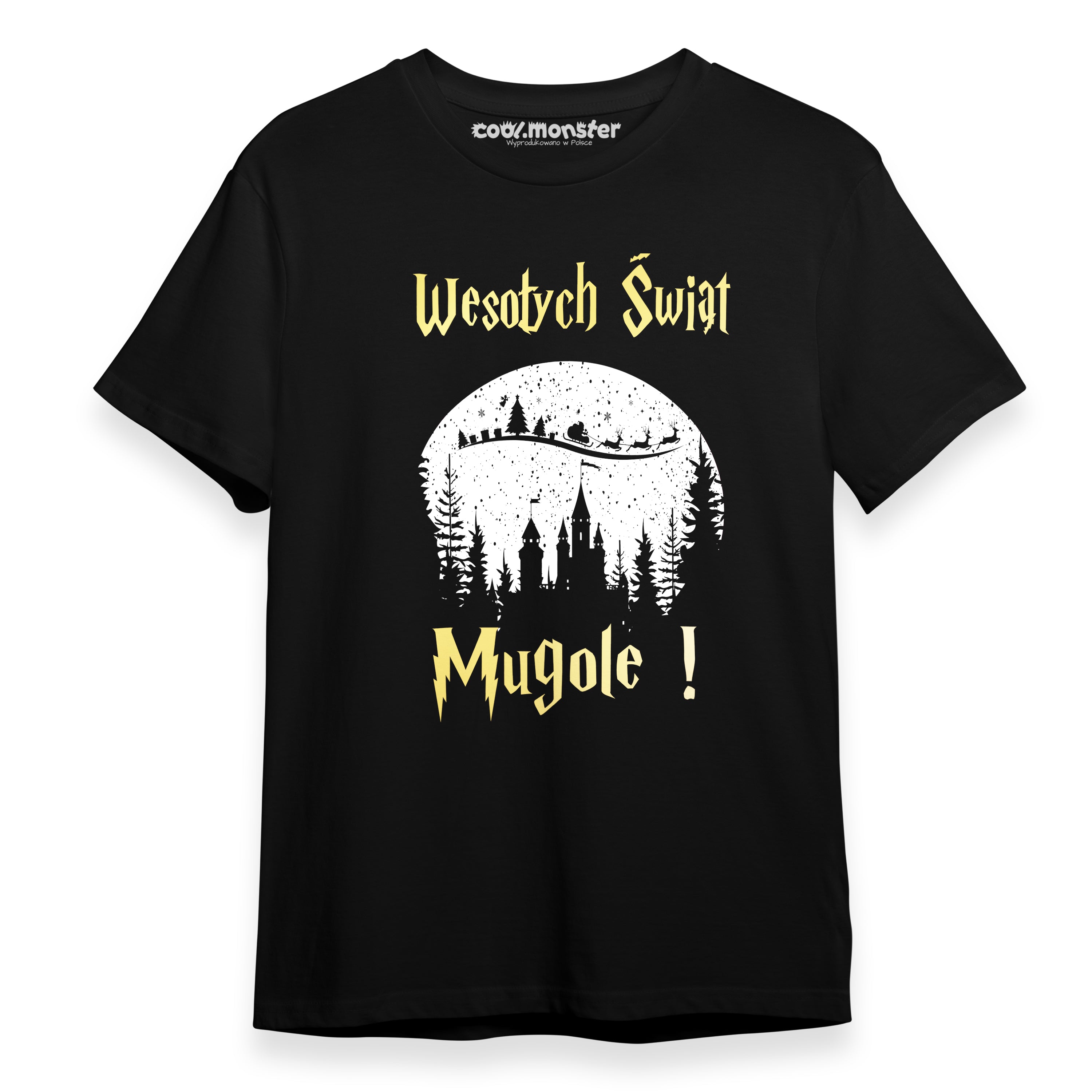 Świąteczna Koszulka Dziecięca, Męska, Damska T-Shirt - Harry Potter - Wesołych Świąt Mugole - CHR019 Drugie zdjęcie produktu