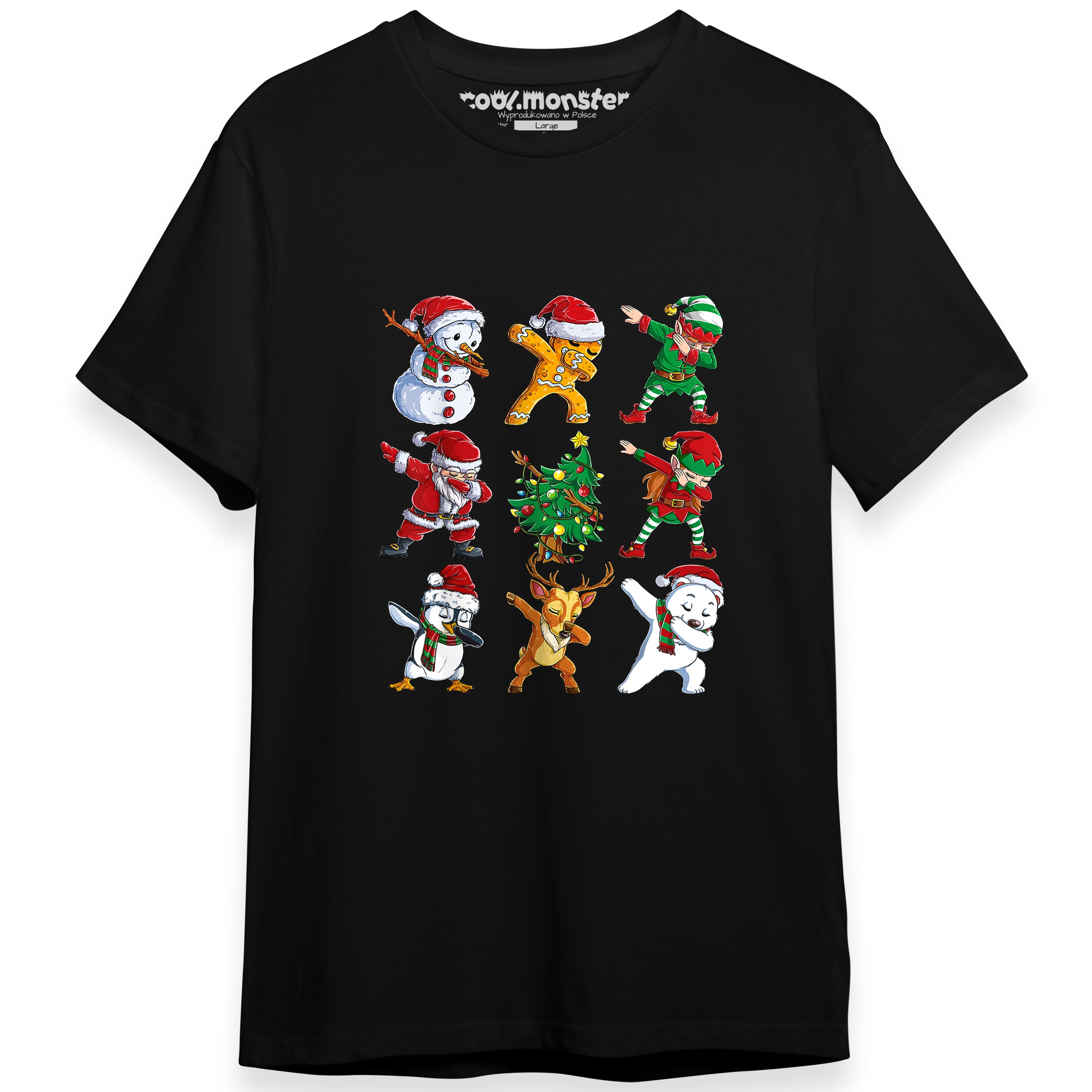 Koszulka świąteczna Dabbing Mikołaj i ekipa - Dla Dzieci i Dorosłych CHR021