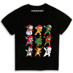 Koszulka świąteczna Dabbing Mikołaj i ekipa - Dla Dzieci i Dorosłych CHR021