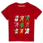 Koszulka świąteczna Dabbing Mikołaj i ekipa - Dla Dzieci i Dorosłych CHR021