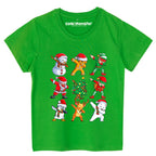 Koszulka świąteczna Dabbing Mikołaj i ekipa - Dla Dzieci i Dorosłych CHR021
