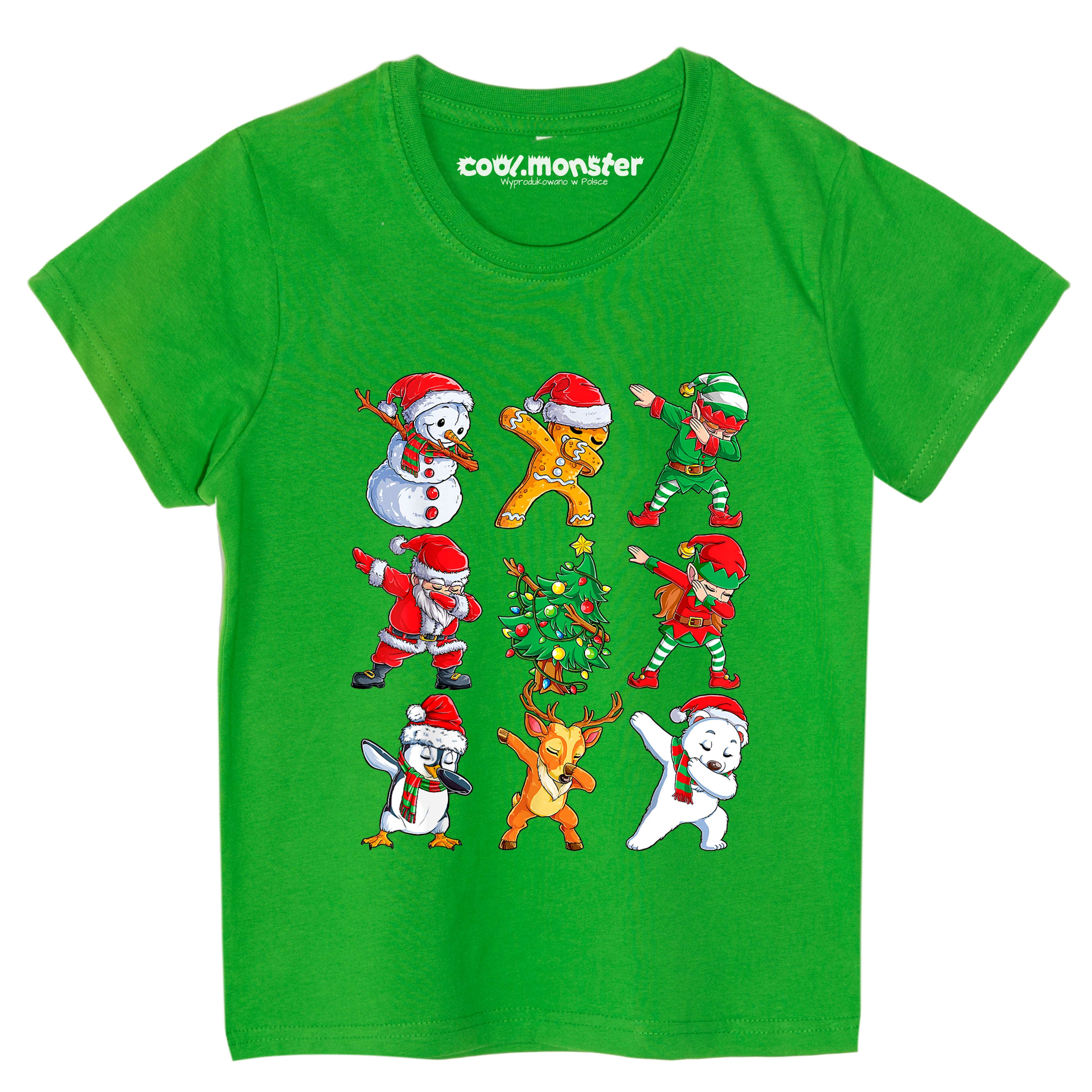 Koszulka świąteczna Dabbing Mikołaj i ekipa - Dla Dzieci i Dorosłych CHR021