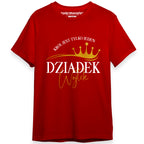 Koszulka Męska Dla Dziadka T-Shirt - Dziadek Król jest tylko jeden - XS-3XL DZI01