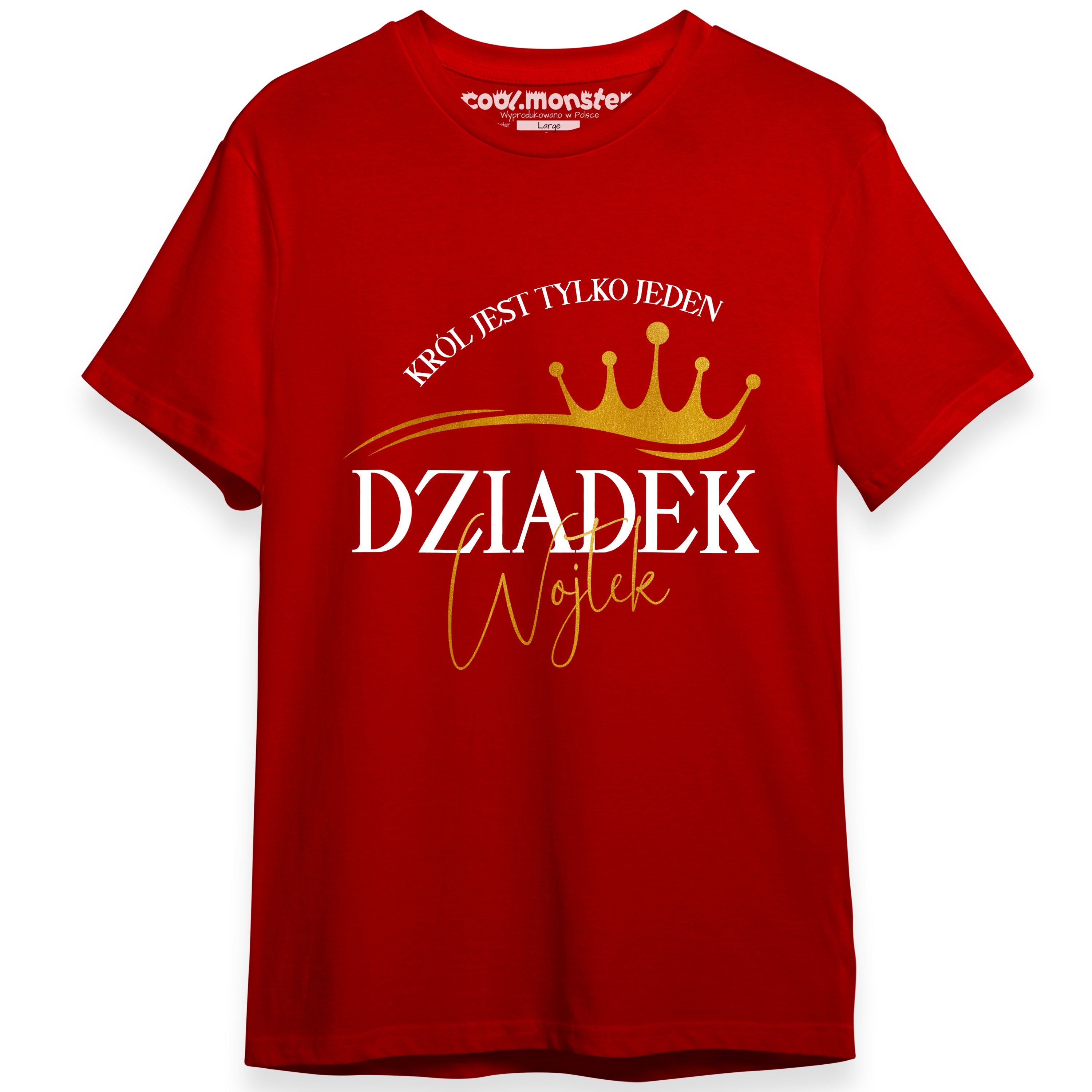 Koszulka Męska Dla Dziadka T-Shirt - Dziadek Król jest tylko jeden - XS-3XL DZI01