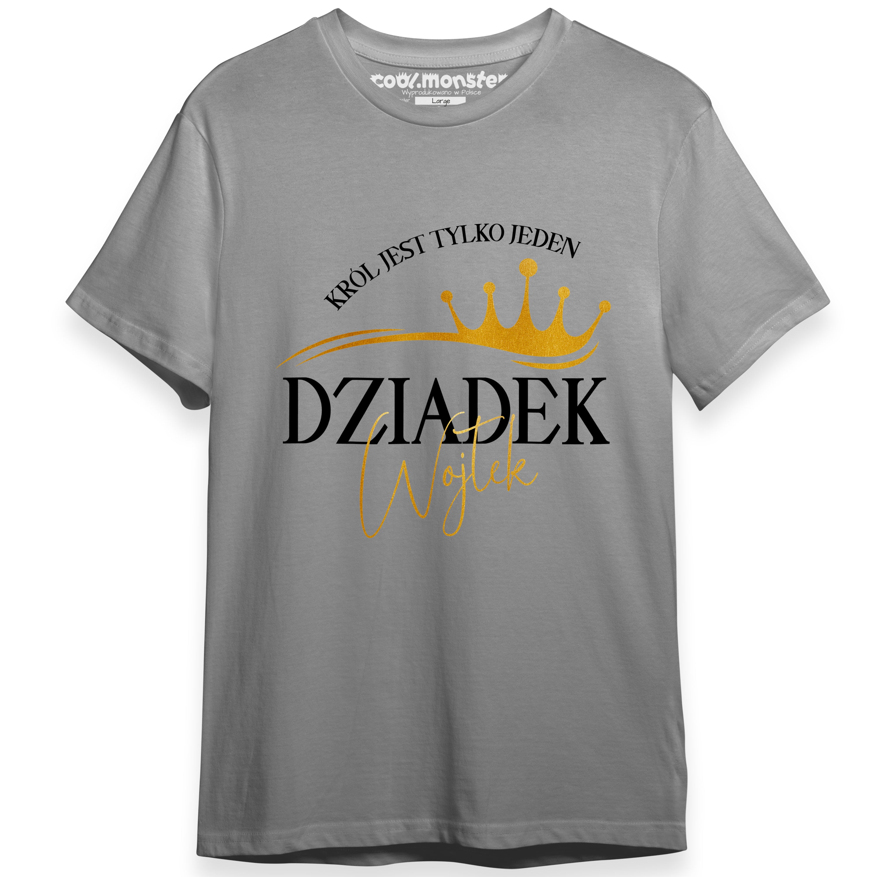 Koszulka Męska Dla Dziadka T-Shirt - Dziadek Król jest tylko jeden - XS-3XL DZI01