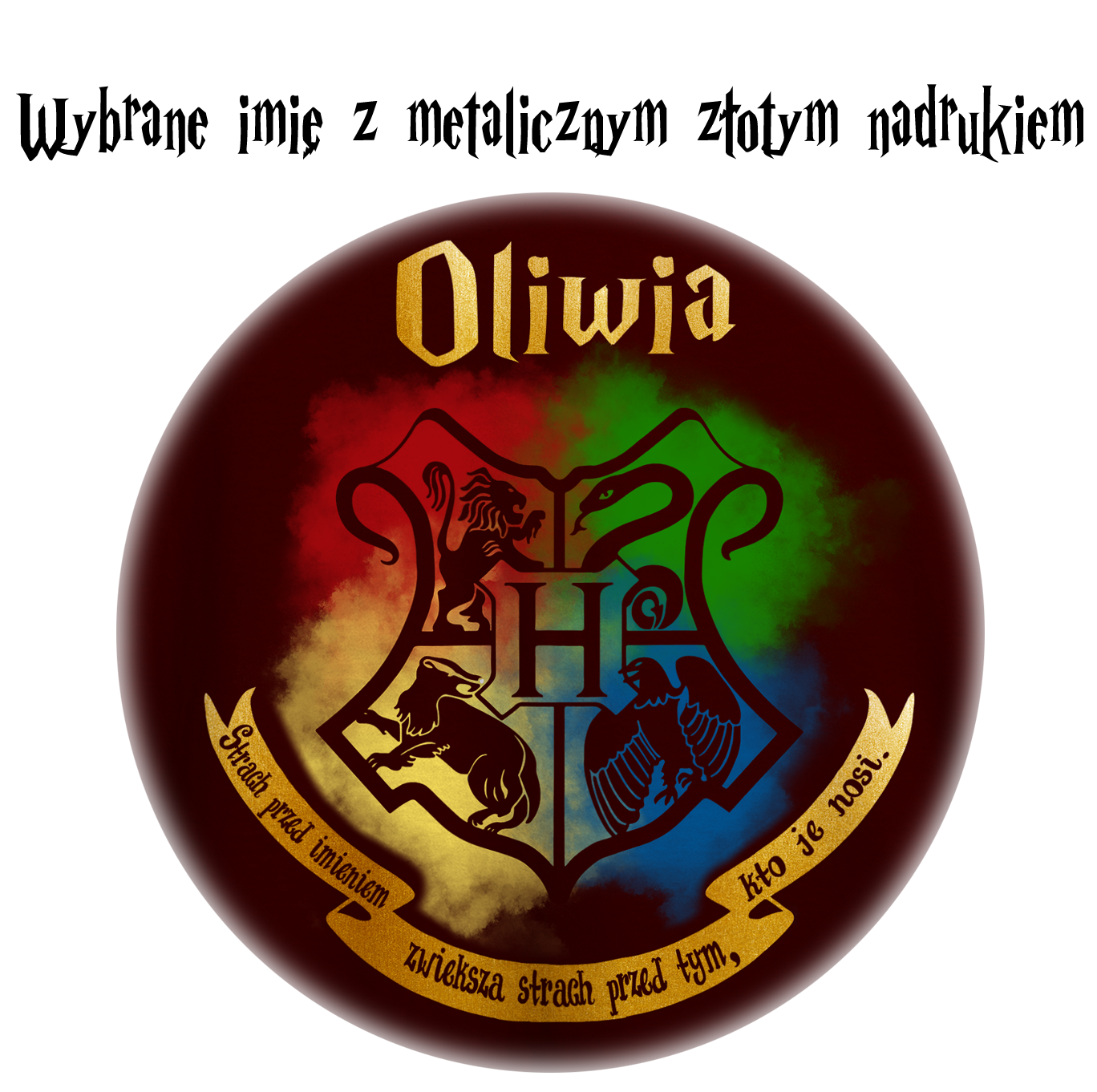 Harry Potter Koszulka , T-Shirt z Imieniem Unisex - dla dzieci i dorosłych - HP002