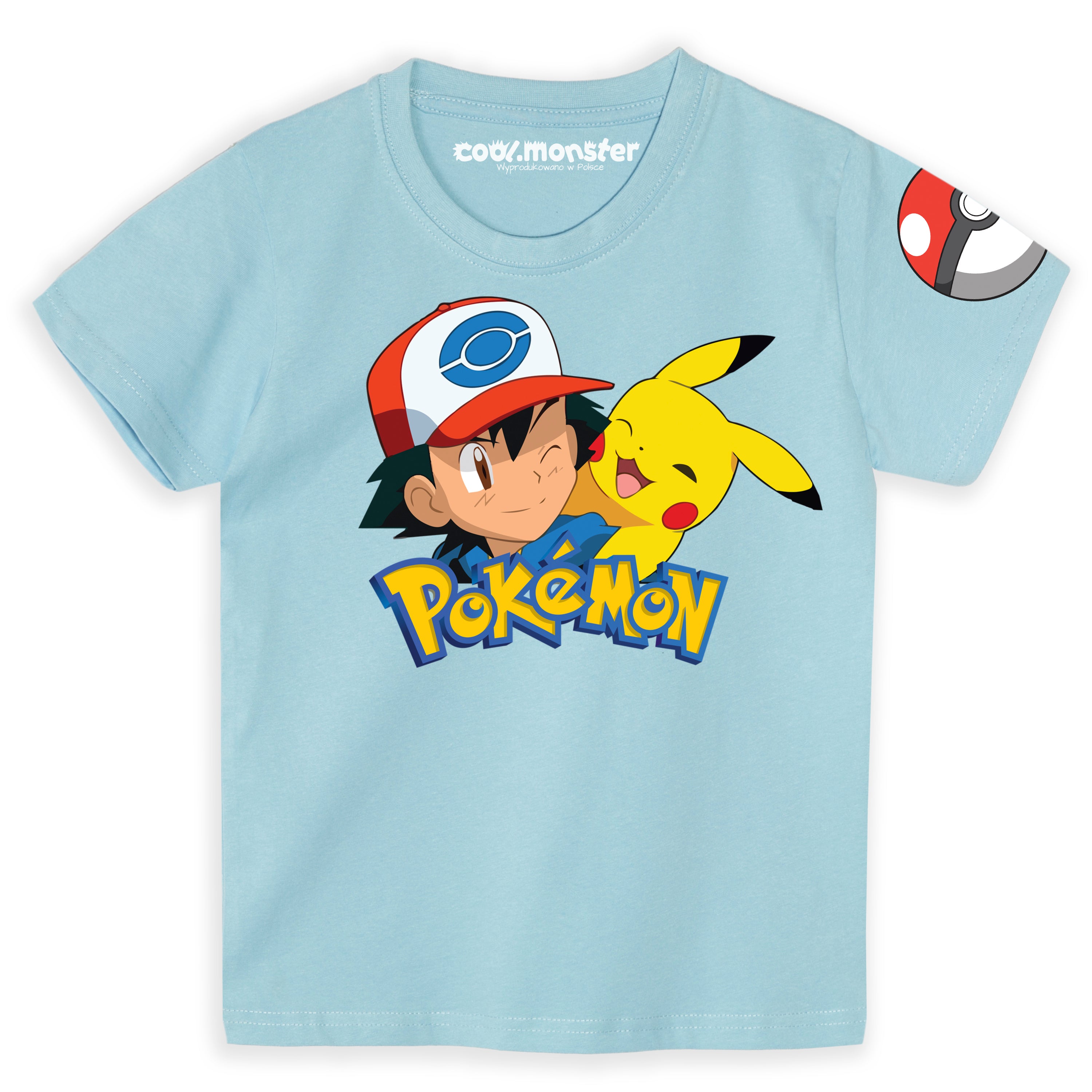 Pokemon - Pikachu - Koszulka / T-Shirt Dziecięcy - Logo - Kolory do wyboru Drugie zdjęcie produktu