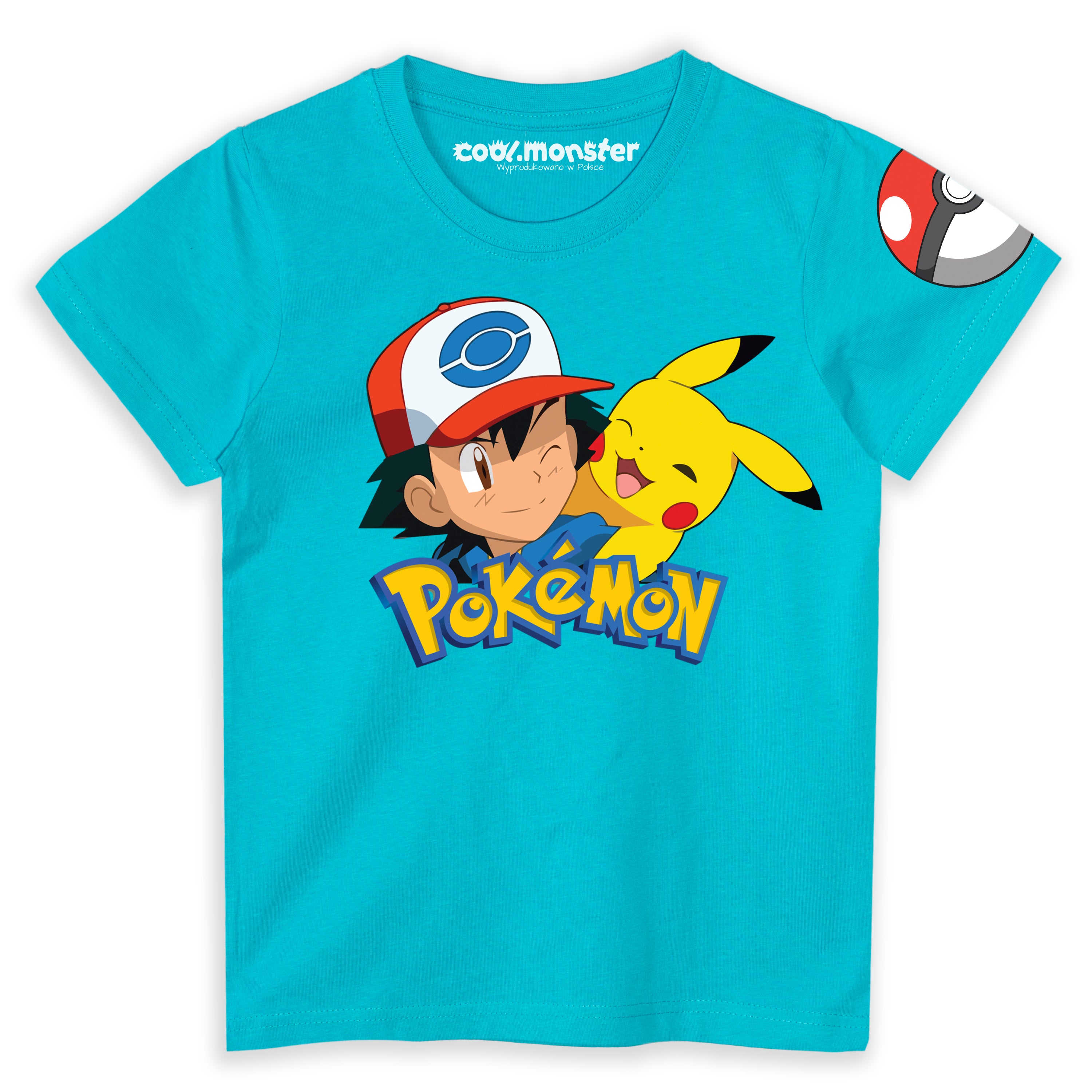 Pokemon - Pikachu - Koszulka / T-Shirt Dziecięcy - Logo - Kolory do wyboru