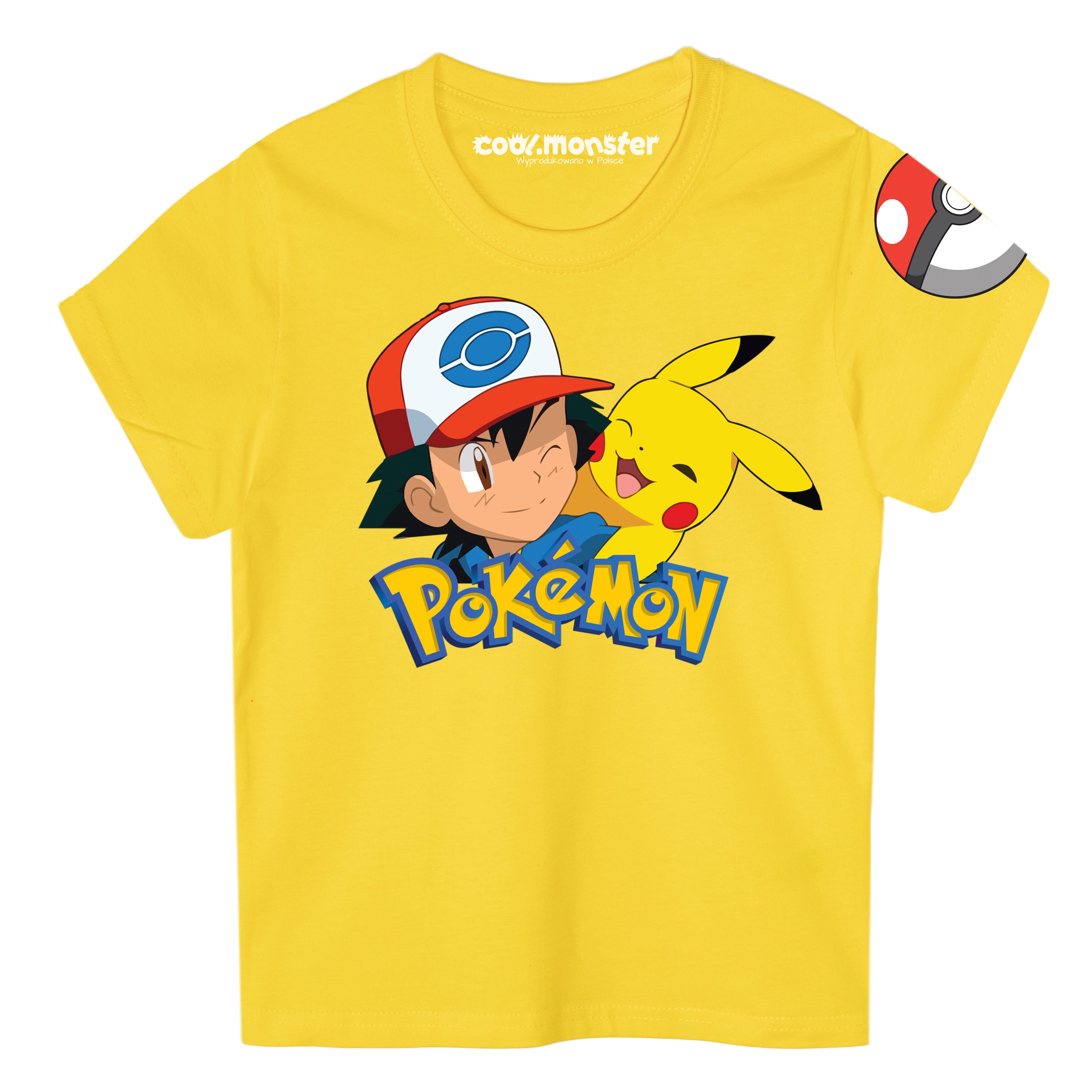 Pokemon - Pikachu - Koszulka / T-Shirt Dziecięcy - Logo - Kolory do wyboru