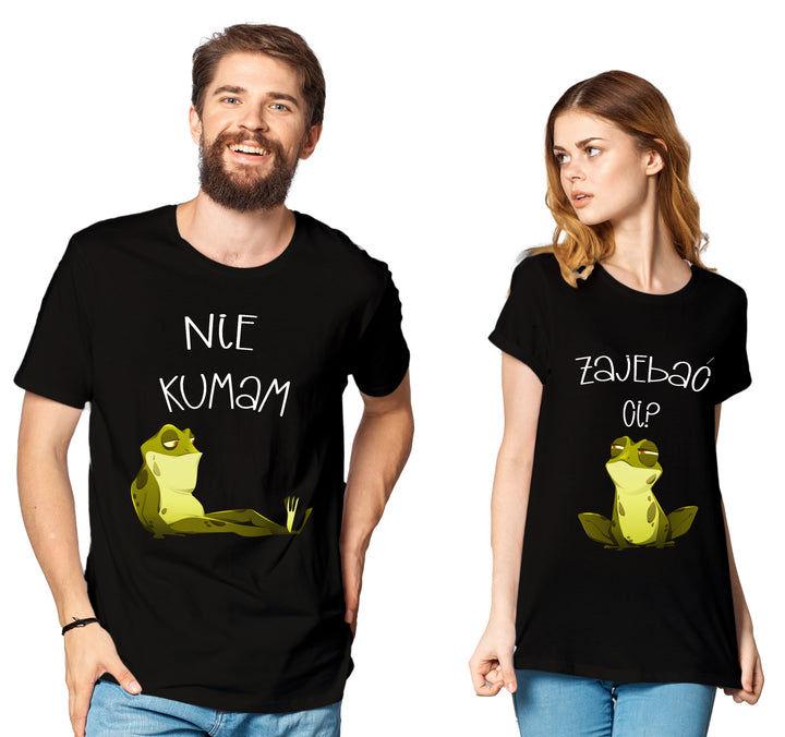 Koszulki Dla Pary Komplet 2 Koszulek - Damska & Męska - Żaby -S-3XL PAR02