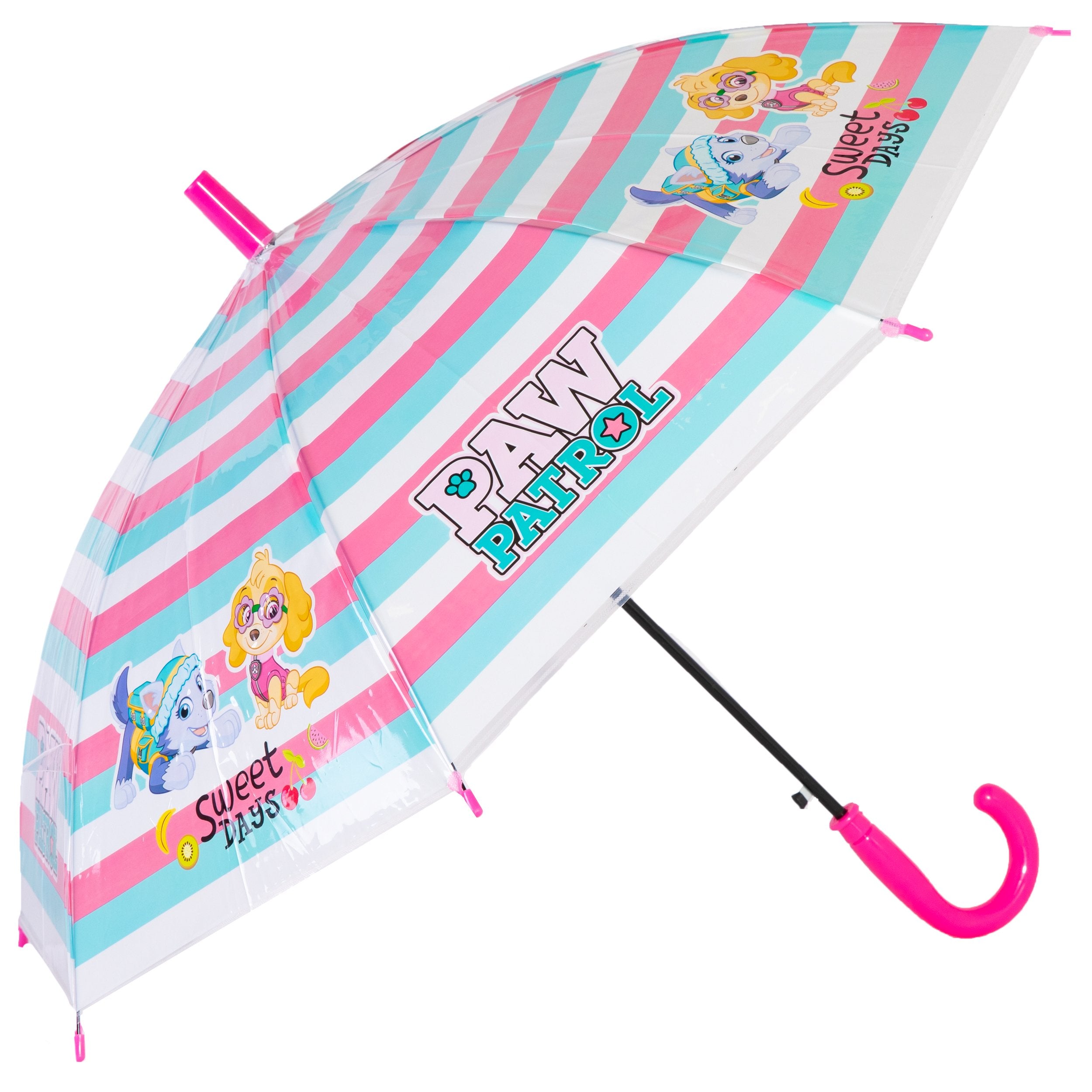 Psi Patrol Skye Everest Dziecięcy parasol automatyczny 75 cm - Pastelowe Paski Główne zdjęcie produktu